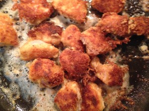 Cooking the nuggets