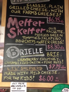 Valley Shepherd Creamery, some of the offerings