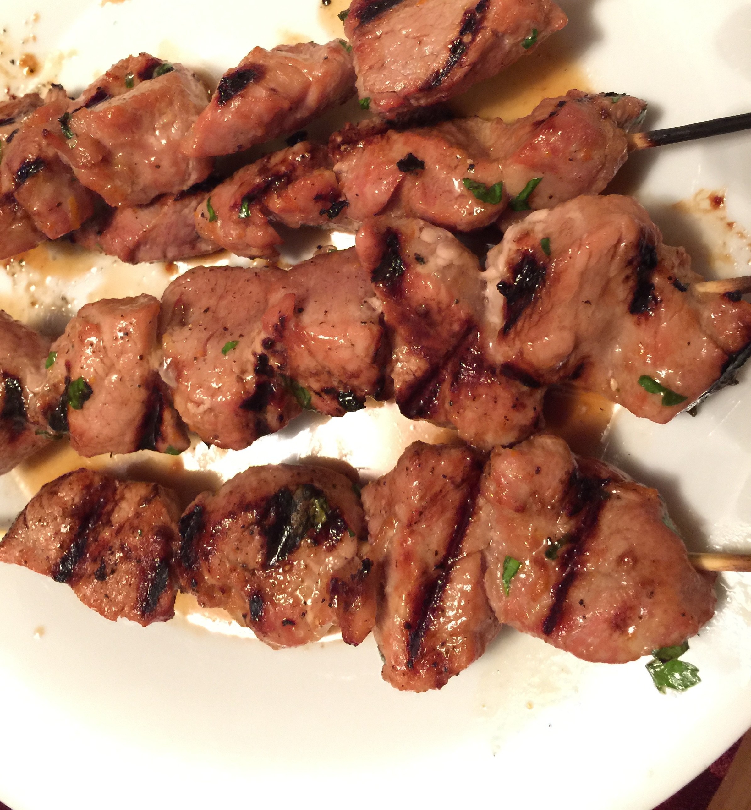 Asian Marinated Pork Skewers